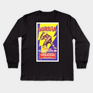 VINTAGE FIRECRACKER GORILLA MADE IN MACAU Kids Long Sleeve T-Shirt